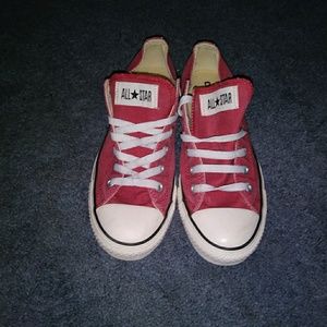 Unisex Red Converse All Star Low Top